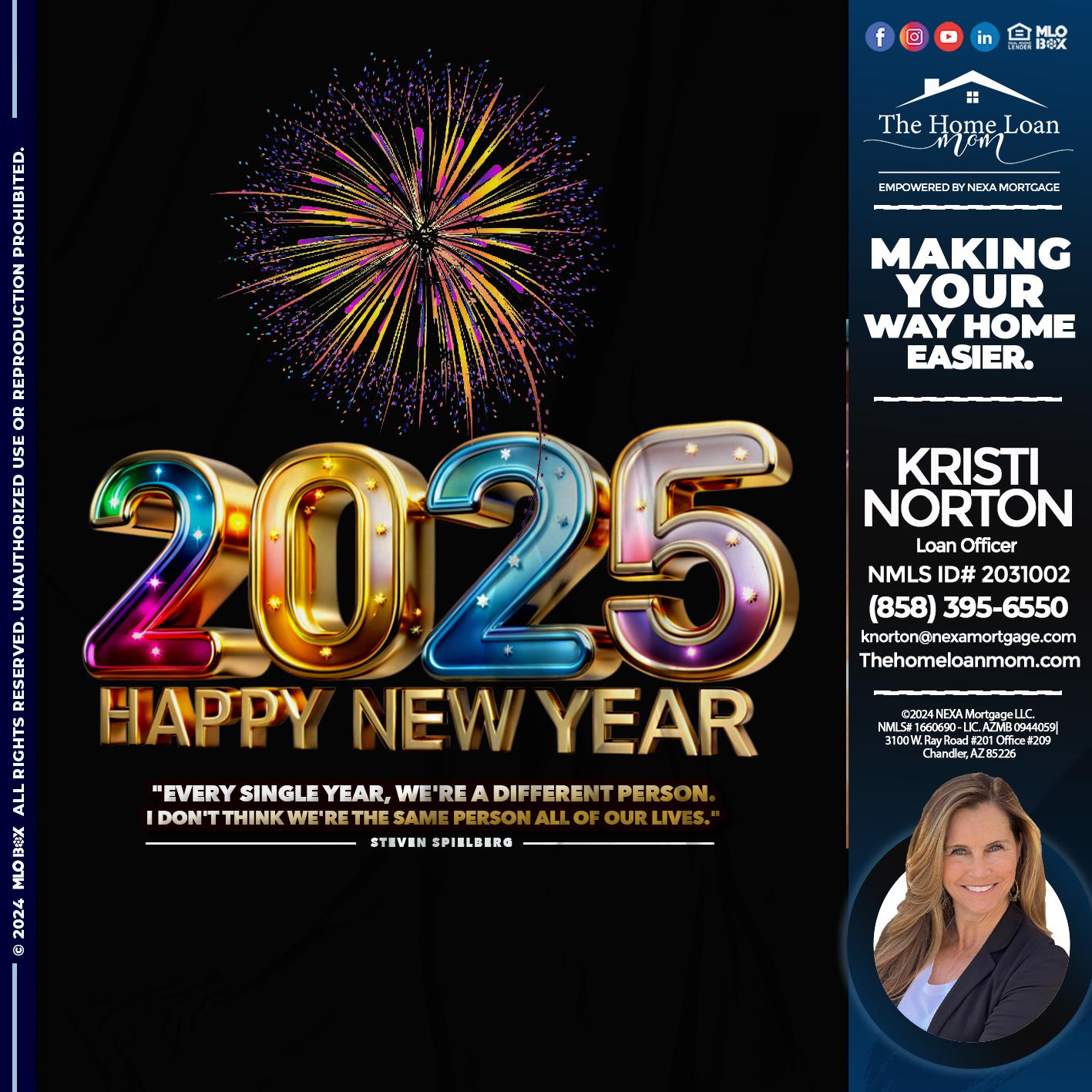 2025 NEW YEAR - Kristi Norton -The Home Loan Mom
