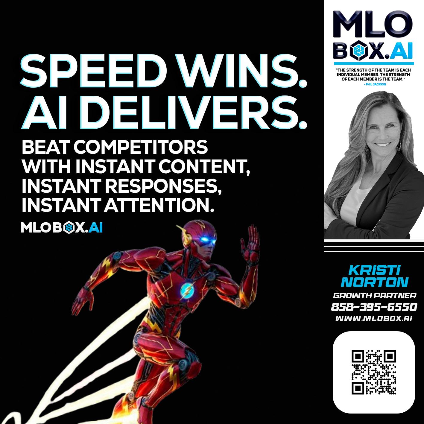 SPEED WINS - Kristi Norton -The Home Loan Mom