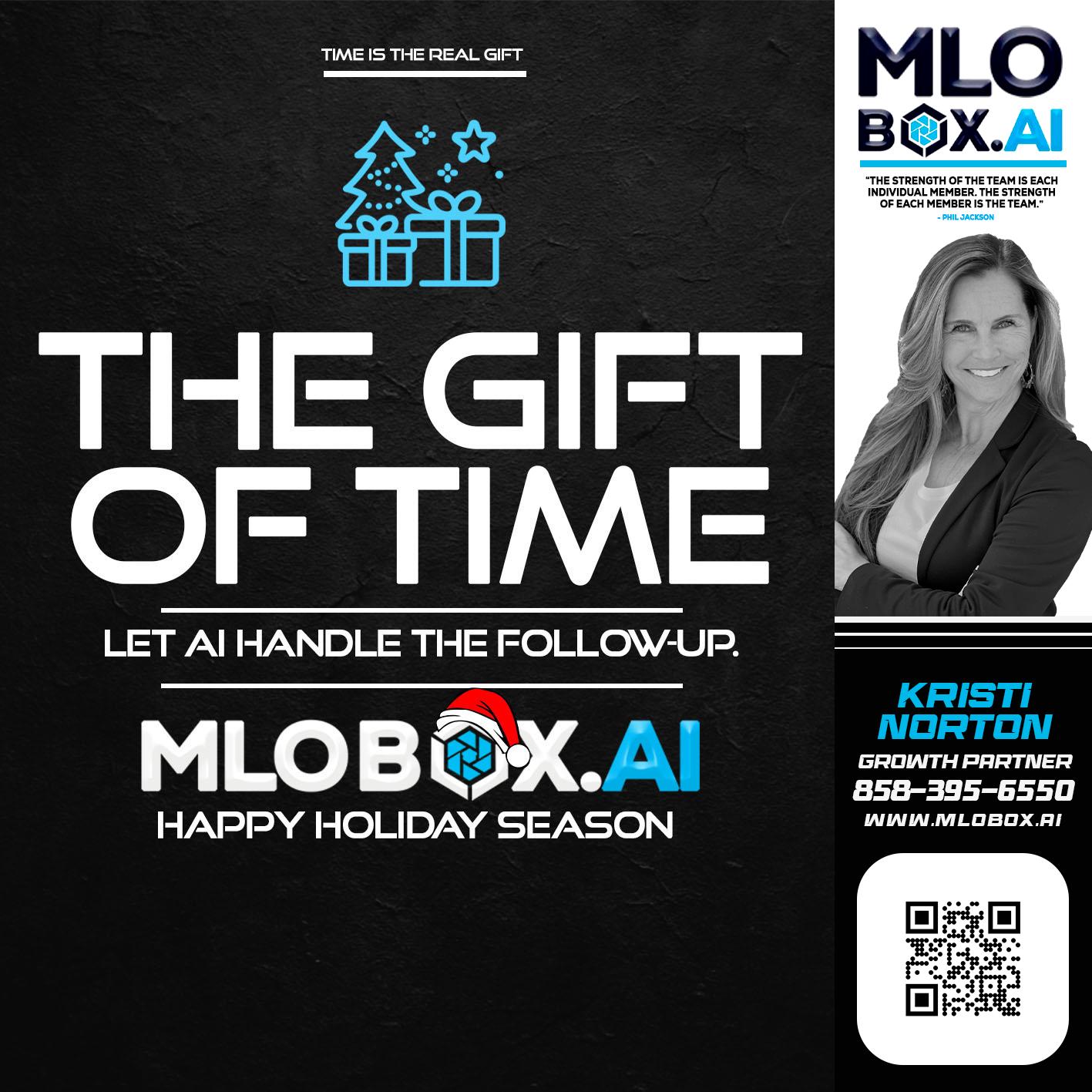 THE GIFT OF TIME - Kristi Norton -The Home Loan Mom