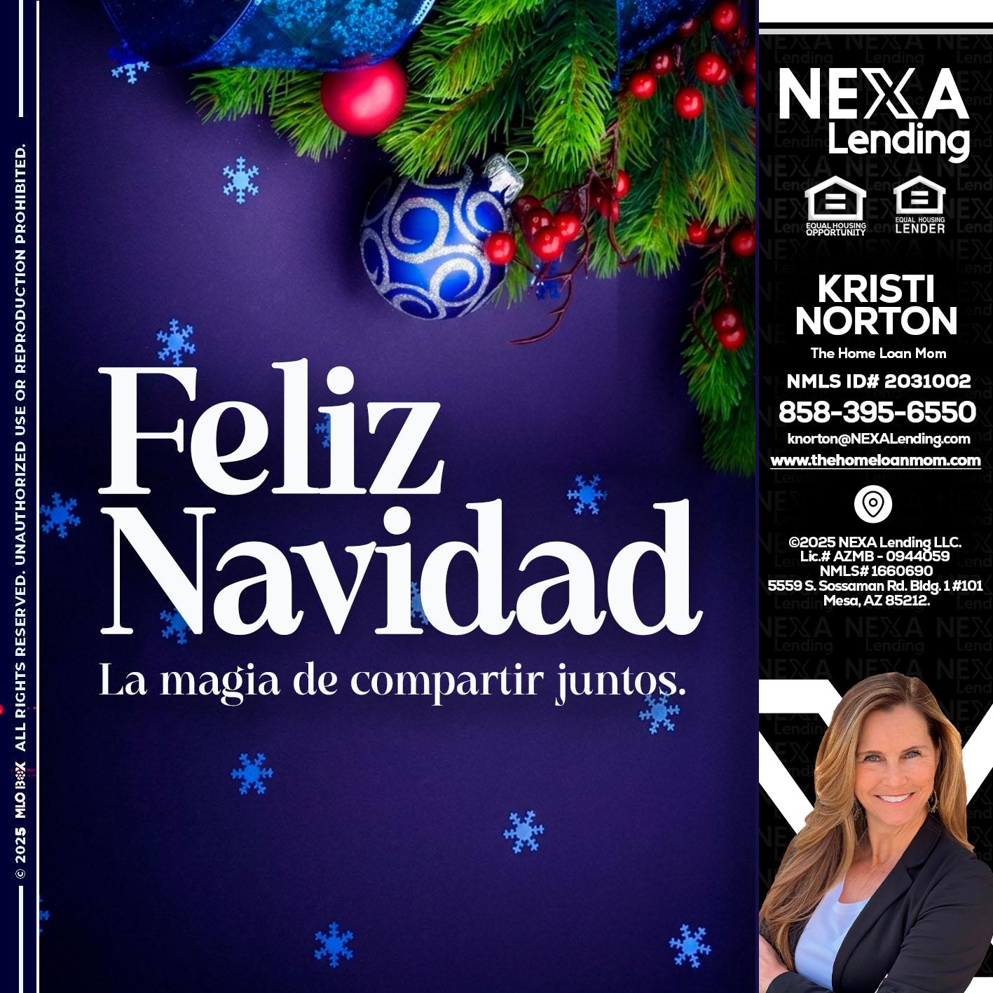 FELIZ NAVIDAD - Kristi Norton -The Home Loan Mom