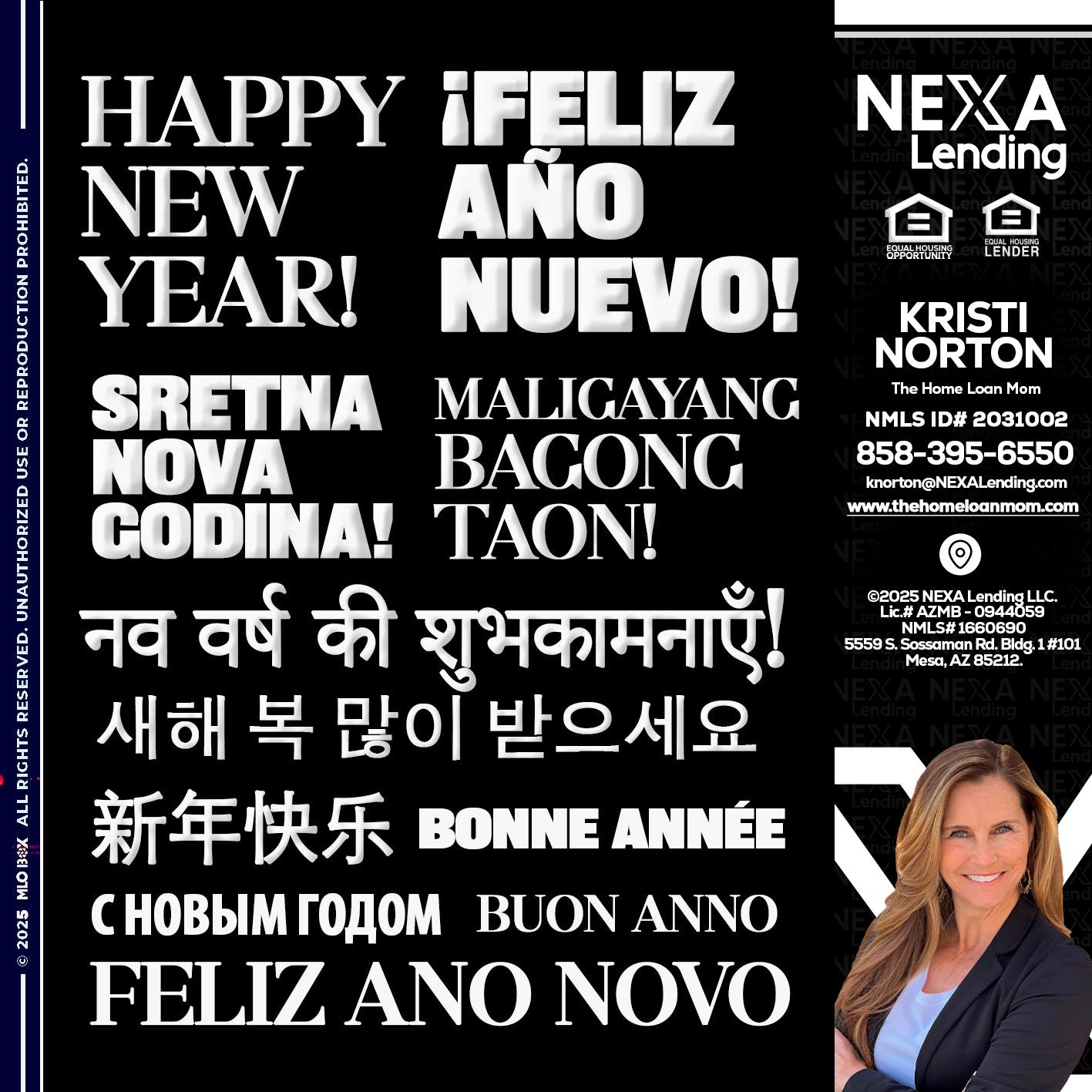 HAPPY NEW YEAR - Kristi Norton -The Home Loan Mom