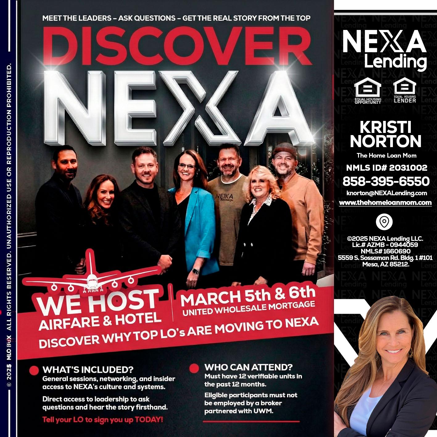 DISCOVER NEXA - Kristi Norton -The Home Loan Mom
