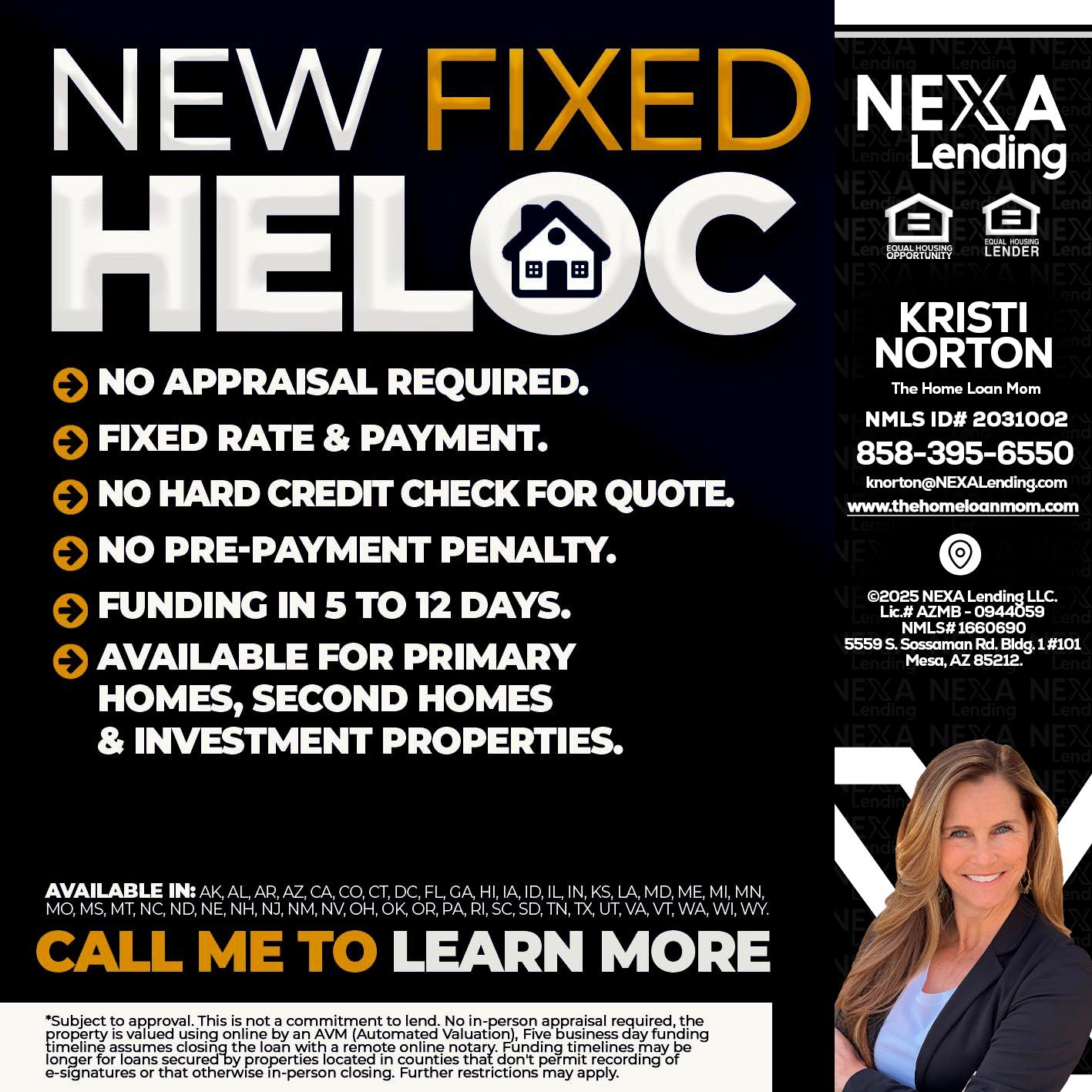 HELOC - Kristi Norton -The Home Loan Mom