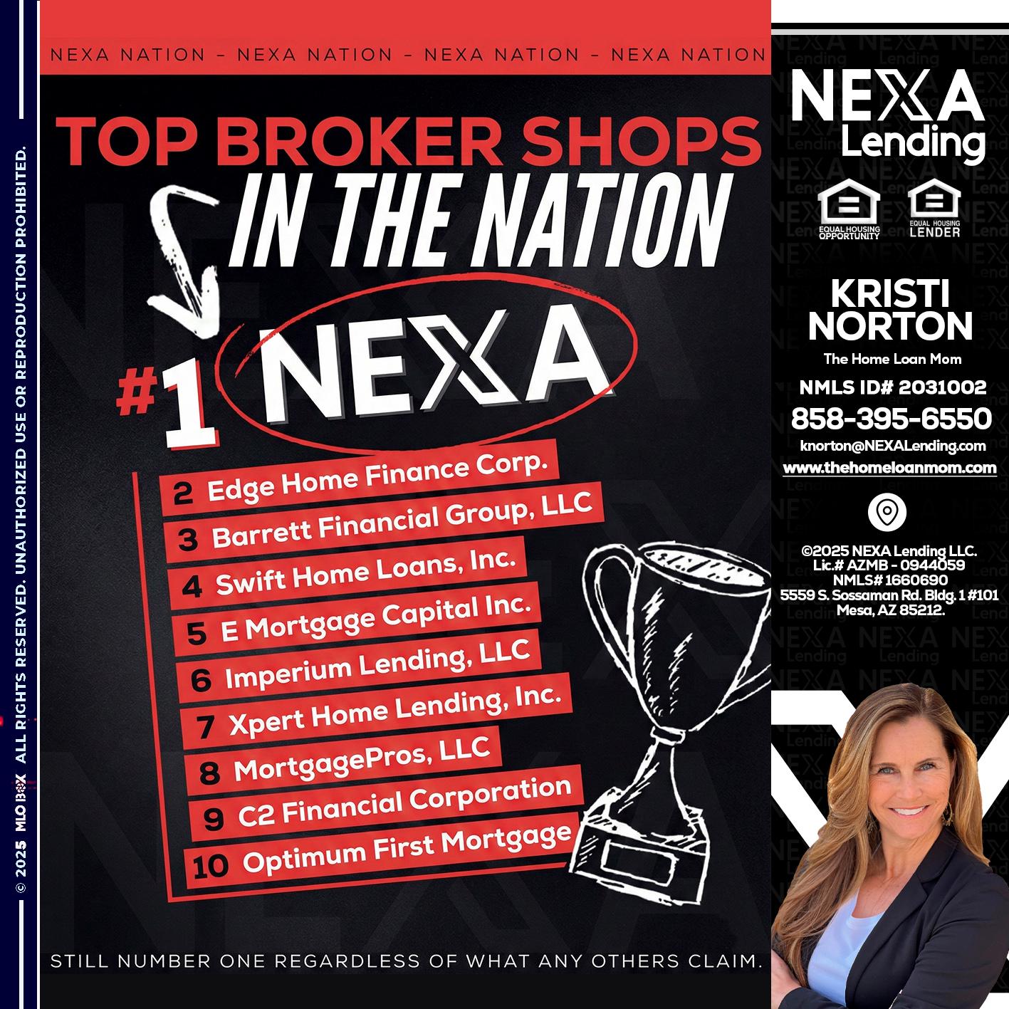 top broker - Kristi Norton -The Home Loan Mom
