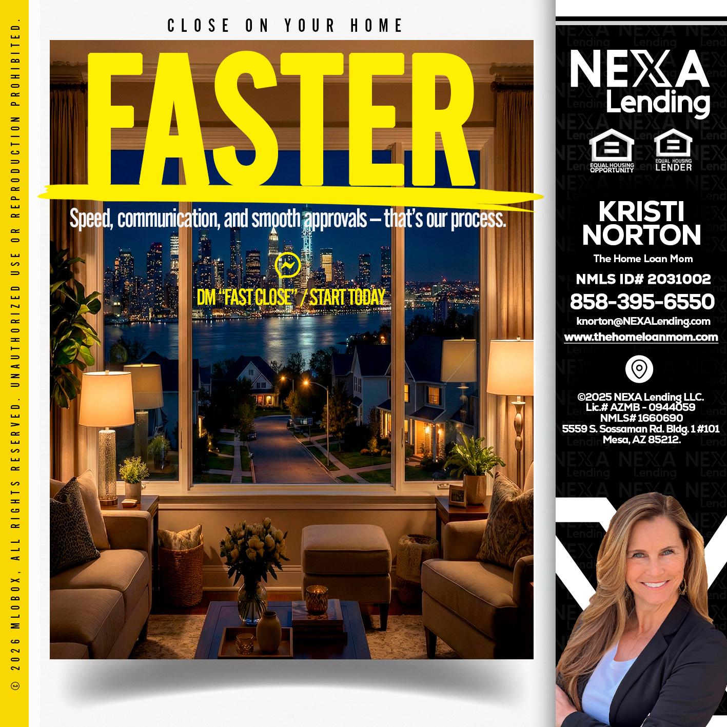 FASTER - Kristi Norton -The Home Loan Mom