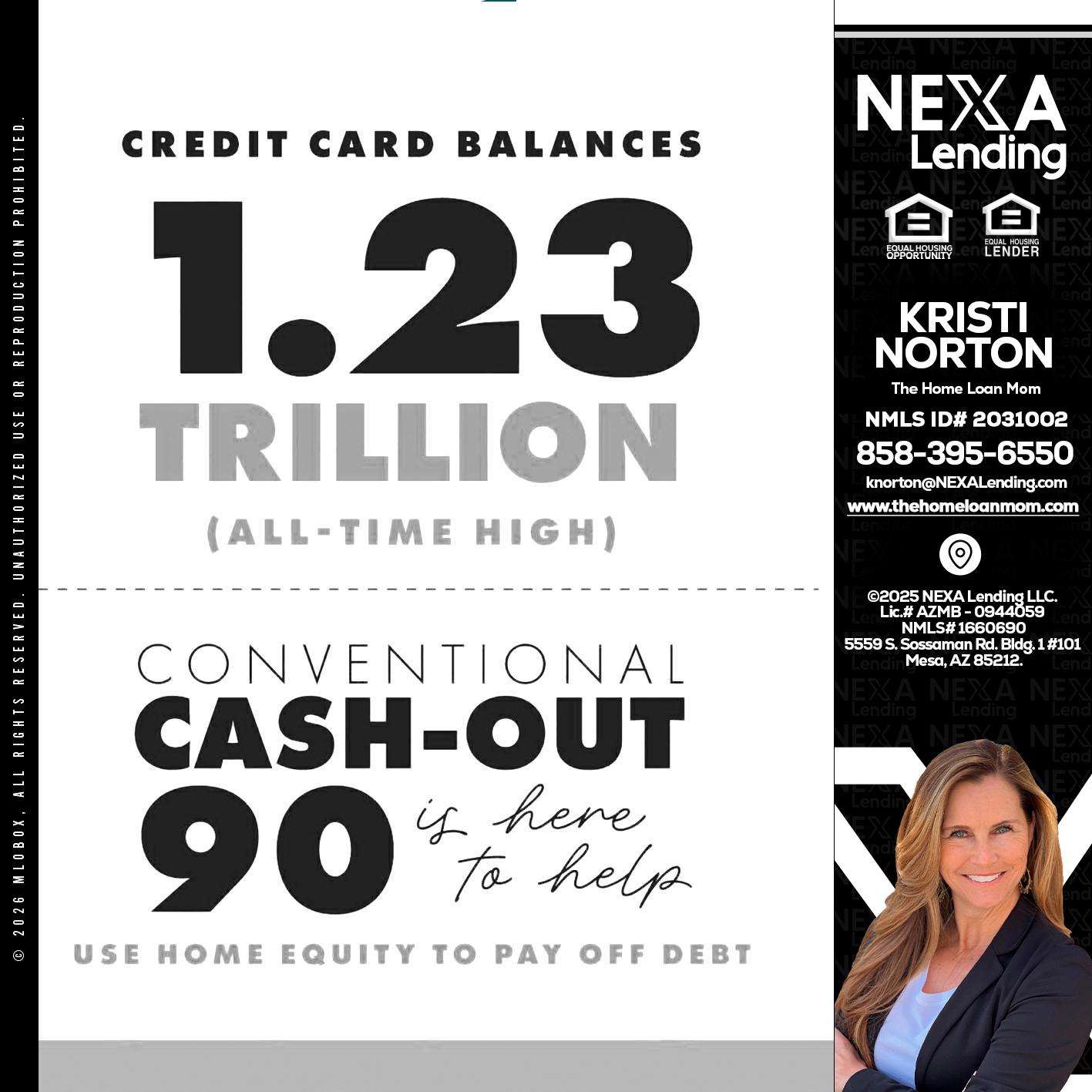 CREDIT CARD BALANCE - Kristi Norton -The Home Loan Mom