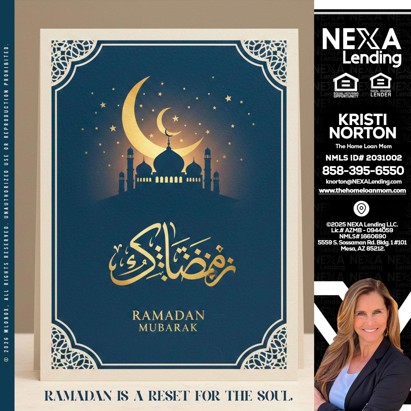 HAPPY RAMADAN - Kristi Norton -The Home Loan Mom