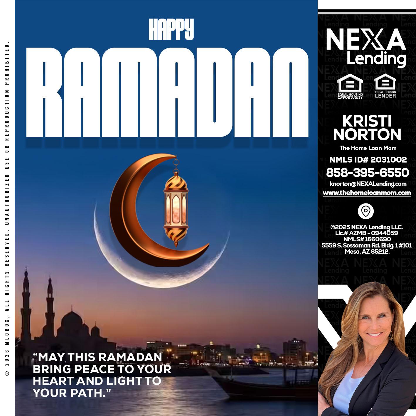 RAMADAN - Kristi Norton -The Home Loan Mom