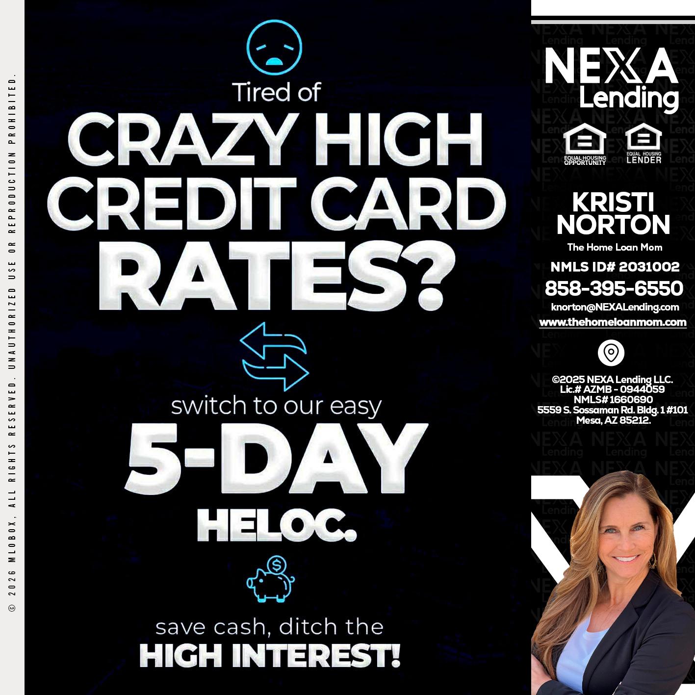 CRAZY HIGH - Kristi Norton -The Home Loan Mom
