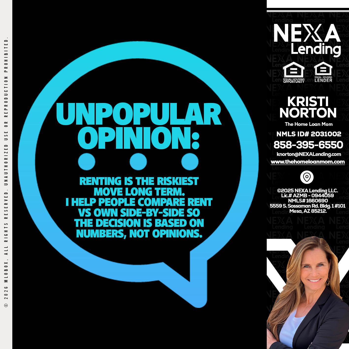 unpopular opinion - Kristi Norton -The Home Loan Mom