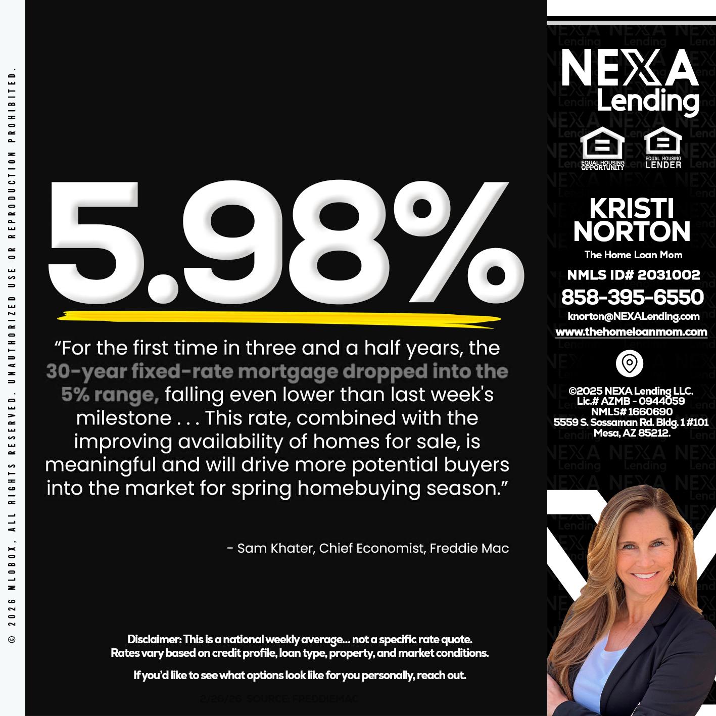 5.98% - Kristi Norton -The Home Loan Mom