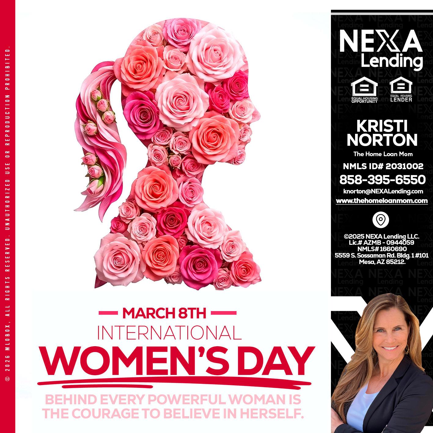 MARCH 8TH - Kristi Norton -The Home Loan Mom