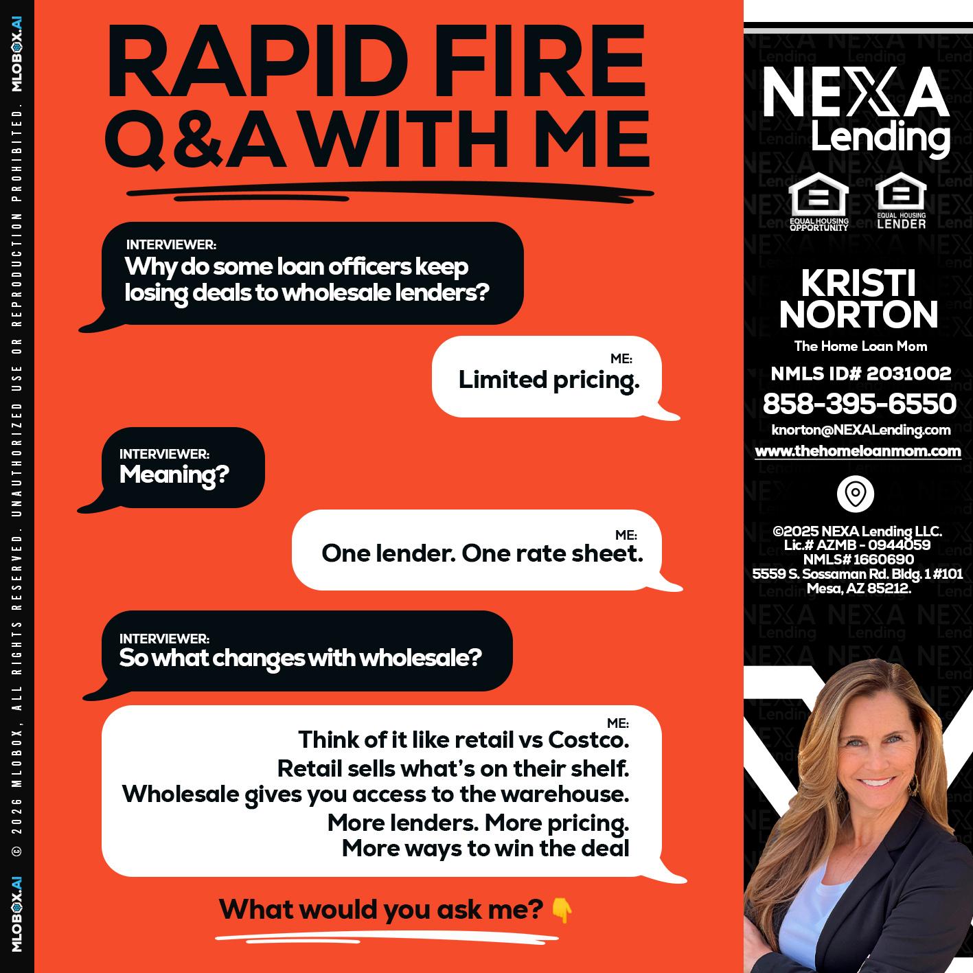 Q&A - Kristi Norton -The Home Loan Mom