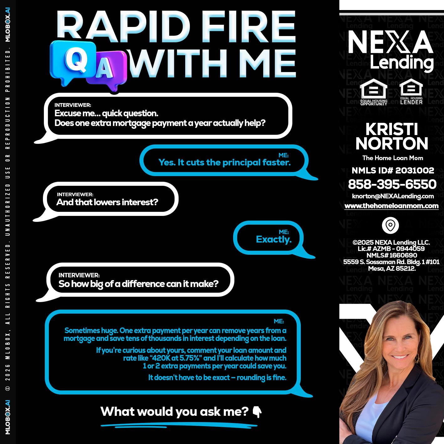 RAPID Q&A - Kristi Norton -The Home Loan Mom