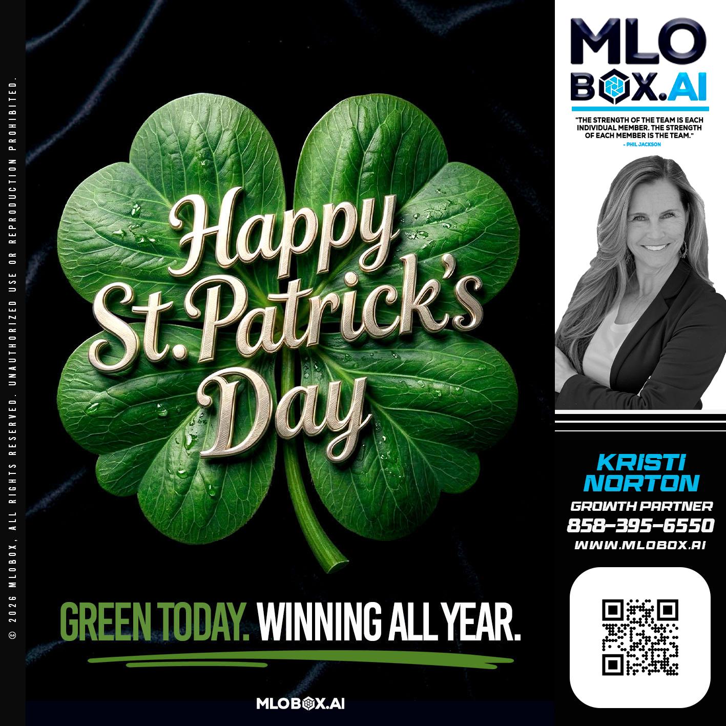 happy st Patricks day - Kristi Norton -The Home Loan Mom