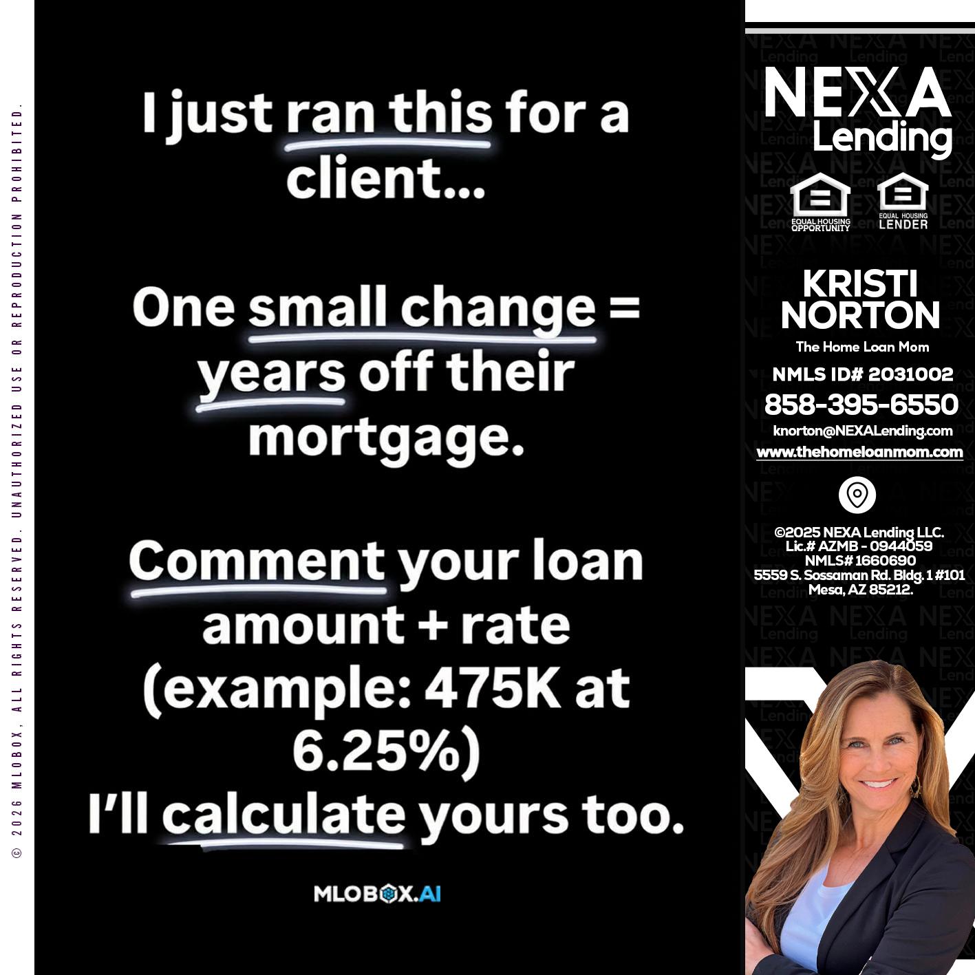 I JUST RAN - Kristi Norton -The Home Loan Mom