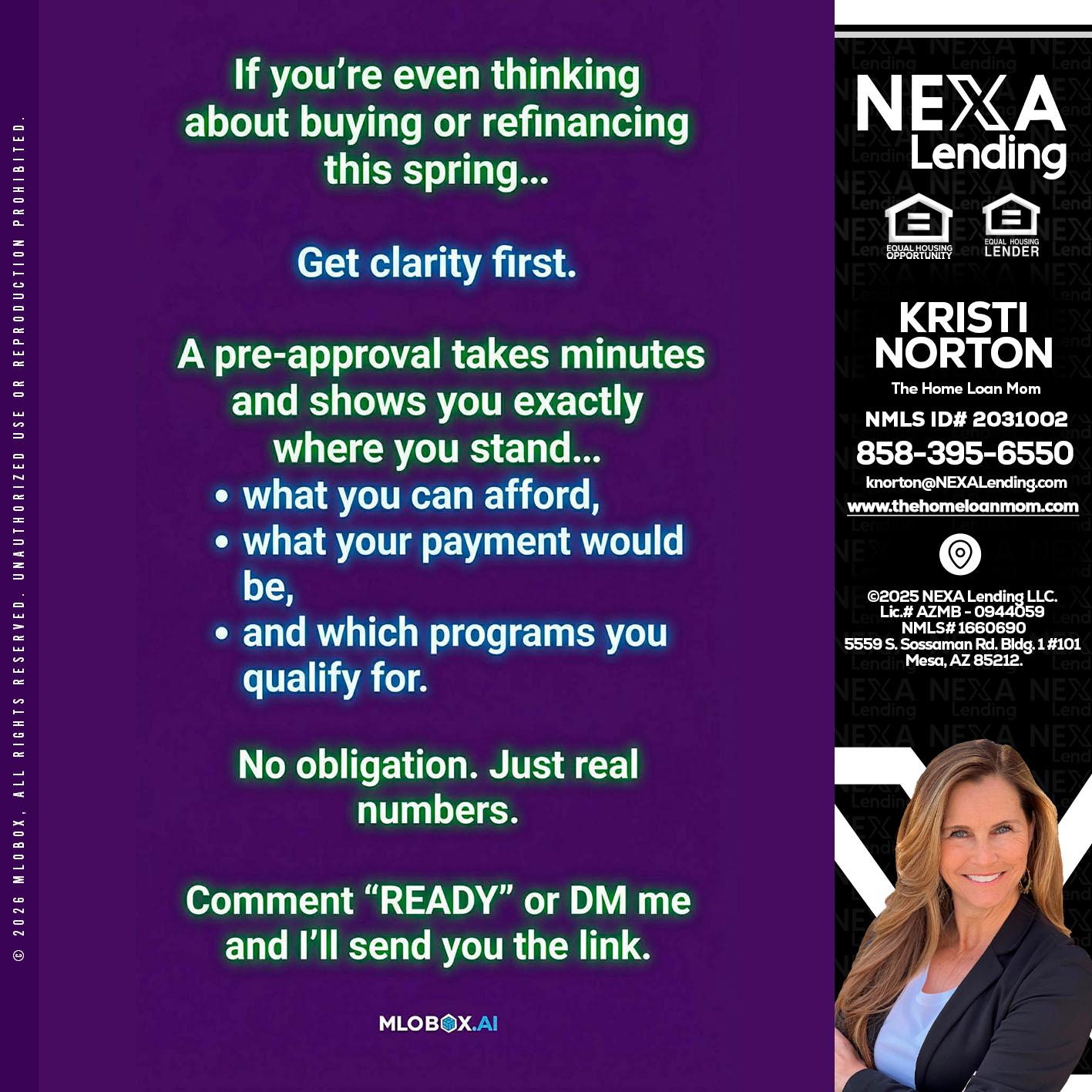 IF YOU THINKING - Kristi Norton -The Home Loan Mom