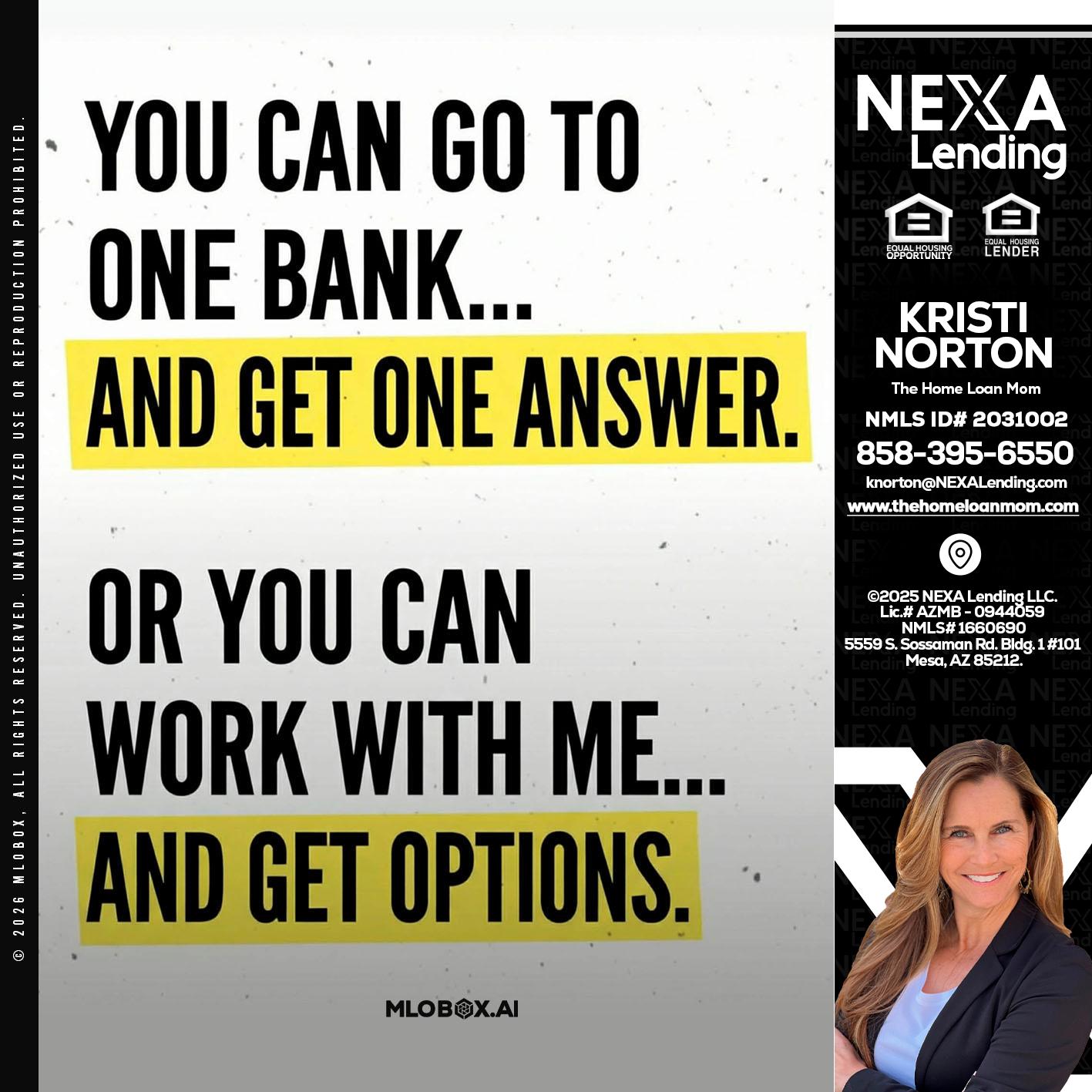 YOU CAN GO TO - Kristi Norton -The Home Loan Mom