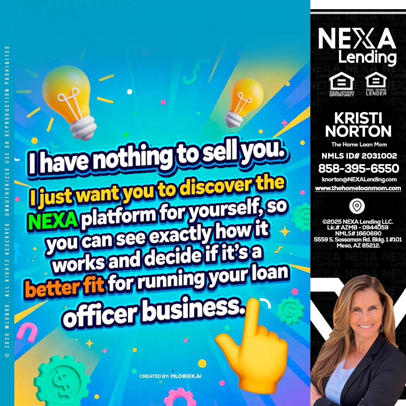 I HAVE NOTHING - Kristi Norton -The Home Loan Mom