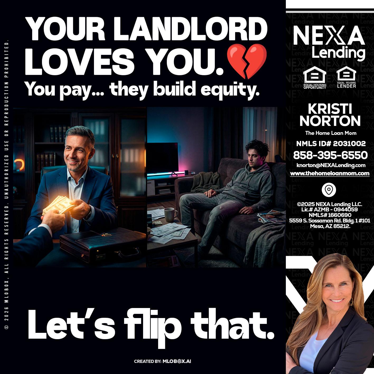 your landlord - Kristi Norton -The Home Loan Mom
