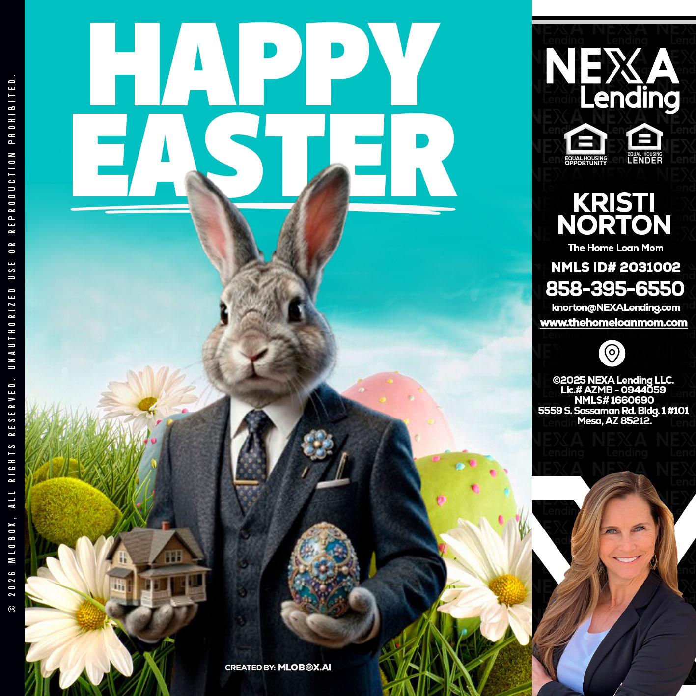 HAPPY EASTER - Kristi Norton -The Home Loan Mom