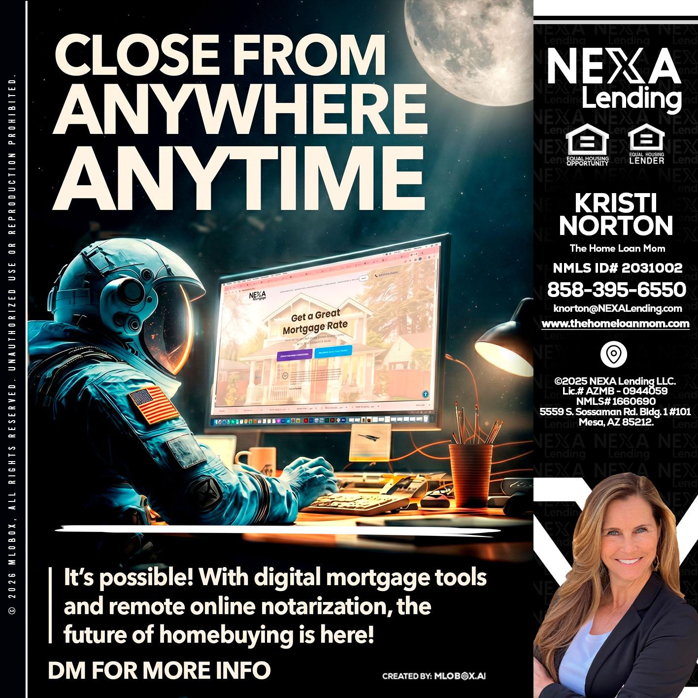 CLOSE FROM - Kristi Norton -The Home Loan Mom