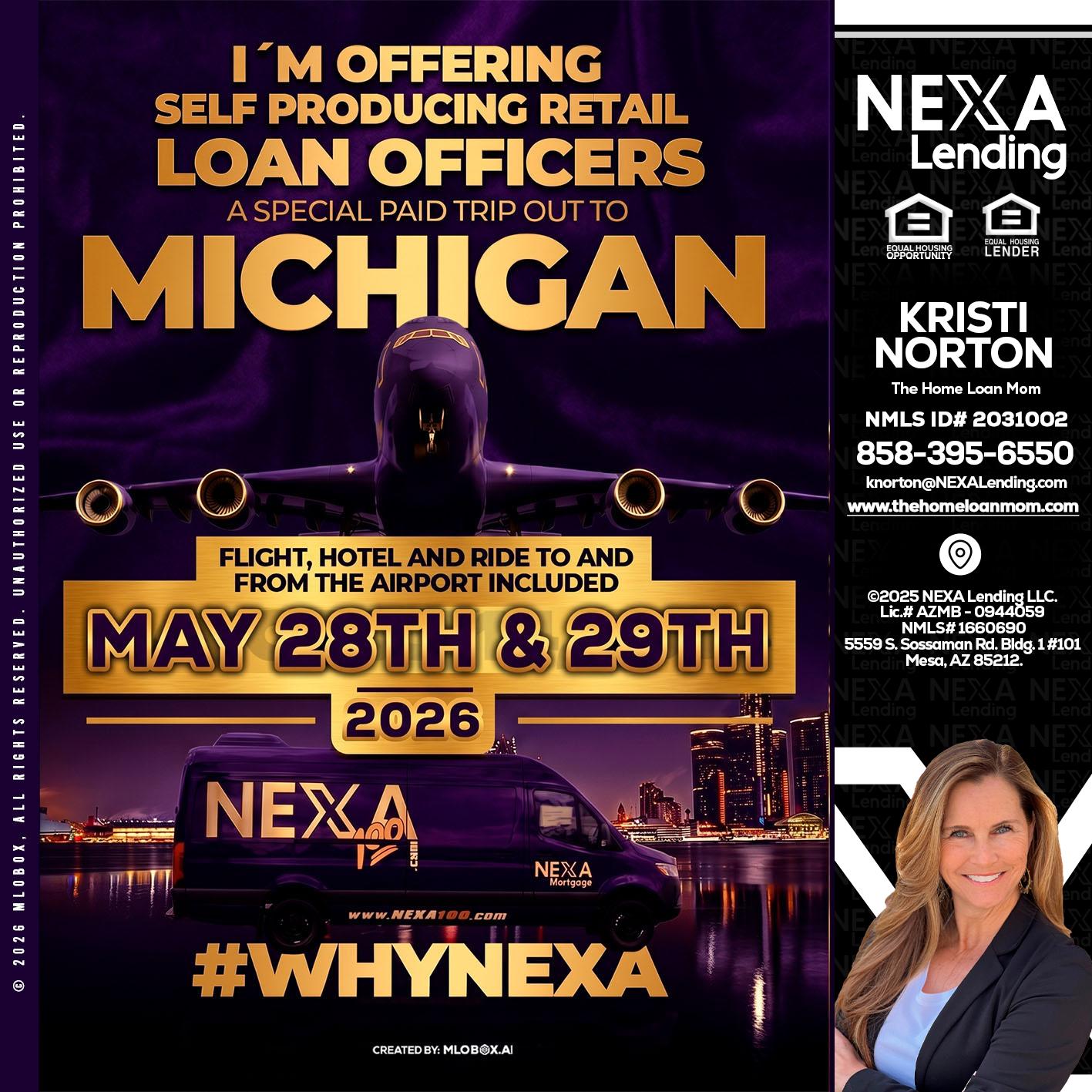 MICHIGAN - Kristi Norton -The Home Loan Mom