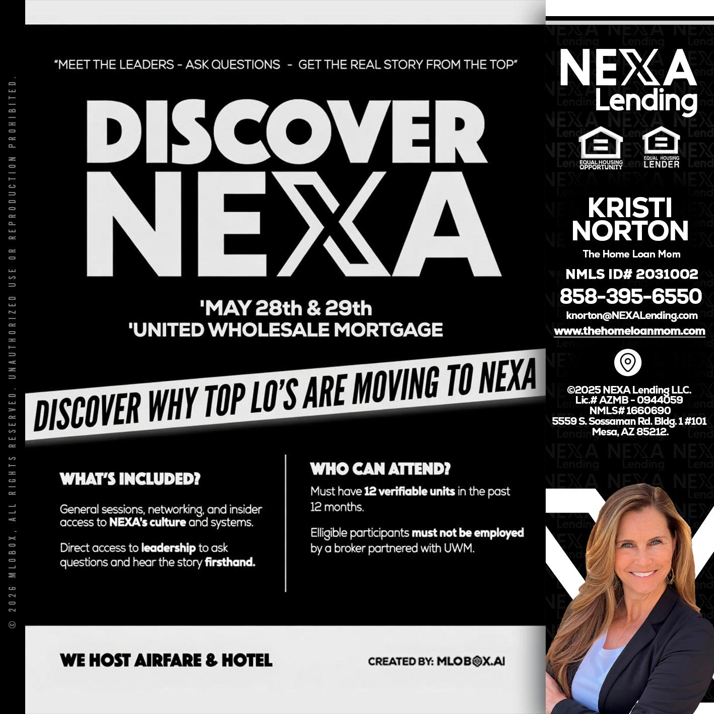 DISCOVER NEXA - Kristi Norton -The Home Loan Mom