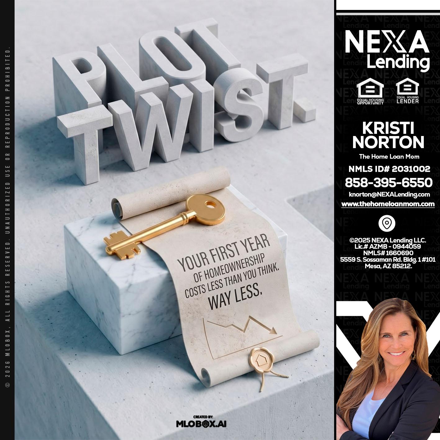 PLOT TWIST - Kristi Norton -The Home Loan Mom