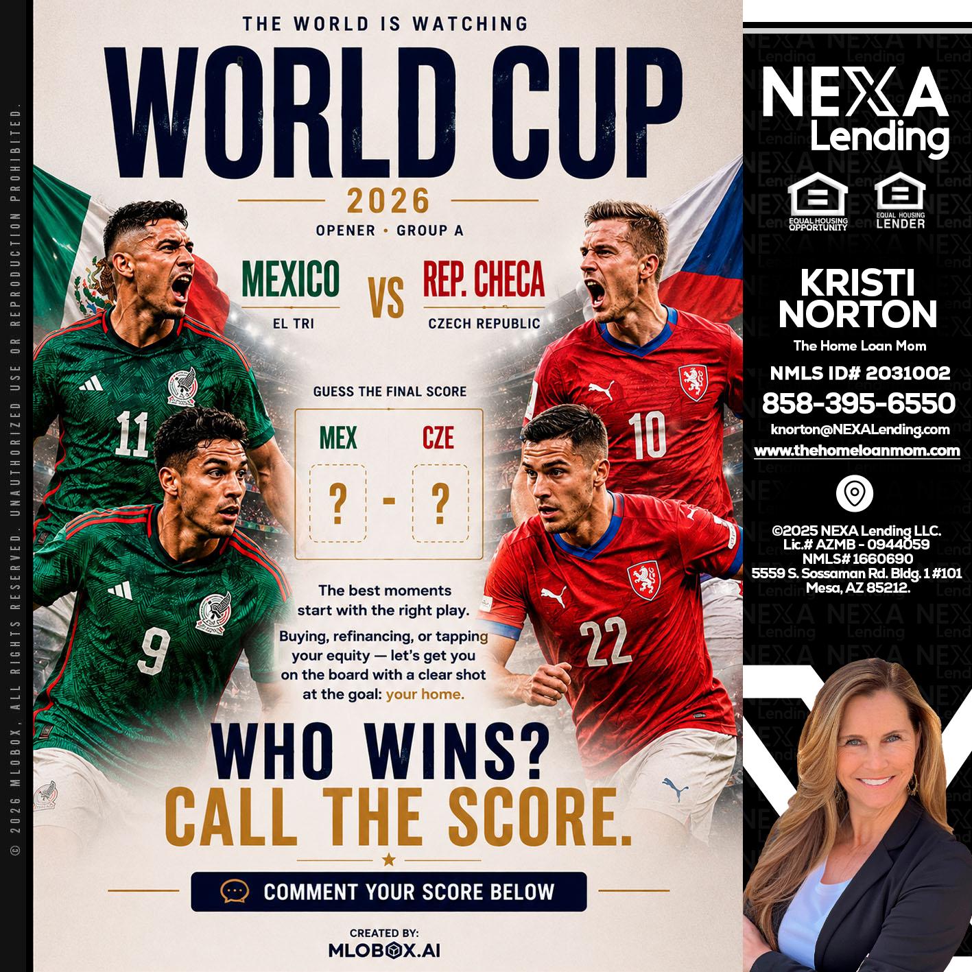 WORLD CUP 2026 - Kristi Norton -The Home Loan Mom
