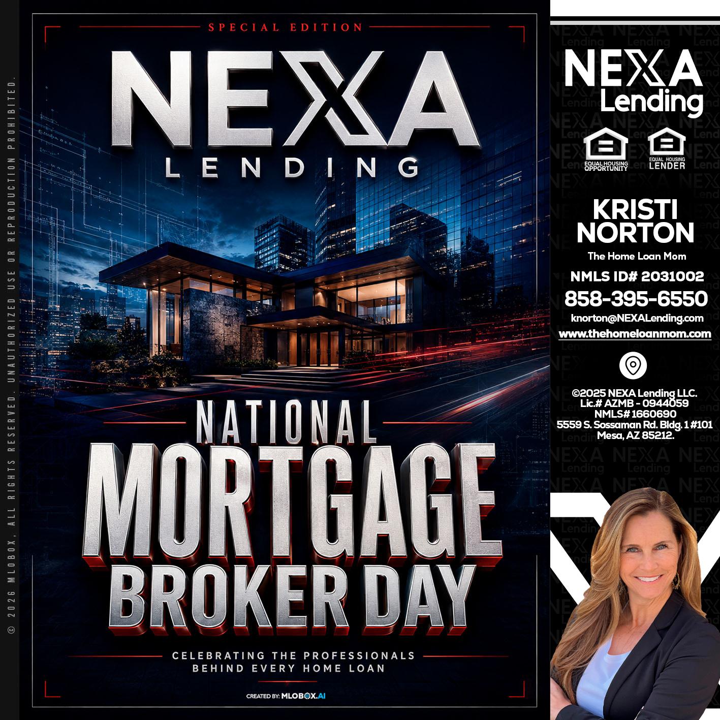 NATIONAL MORTGAGE BROKER DAY - Kristi Norton -The Home Loan Mom