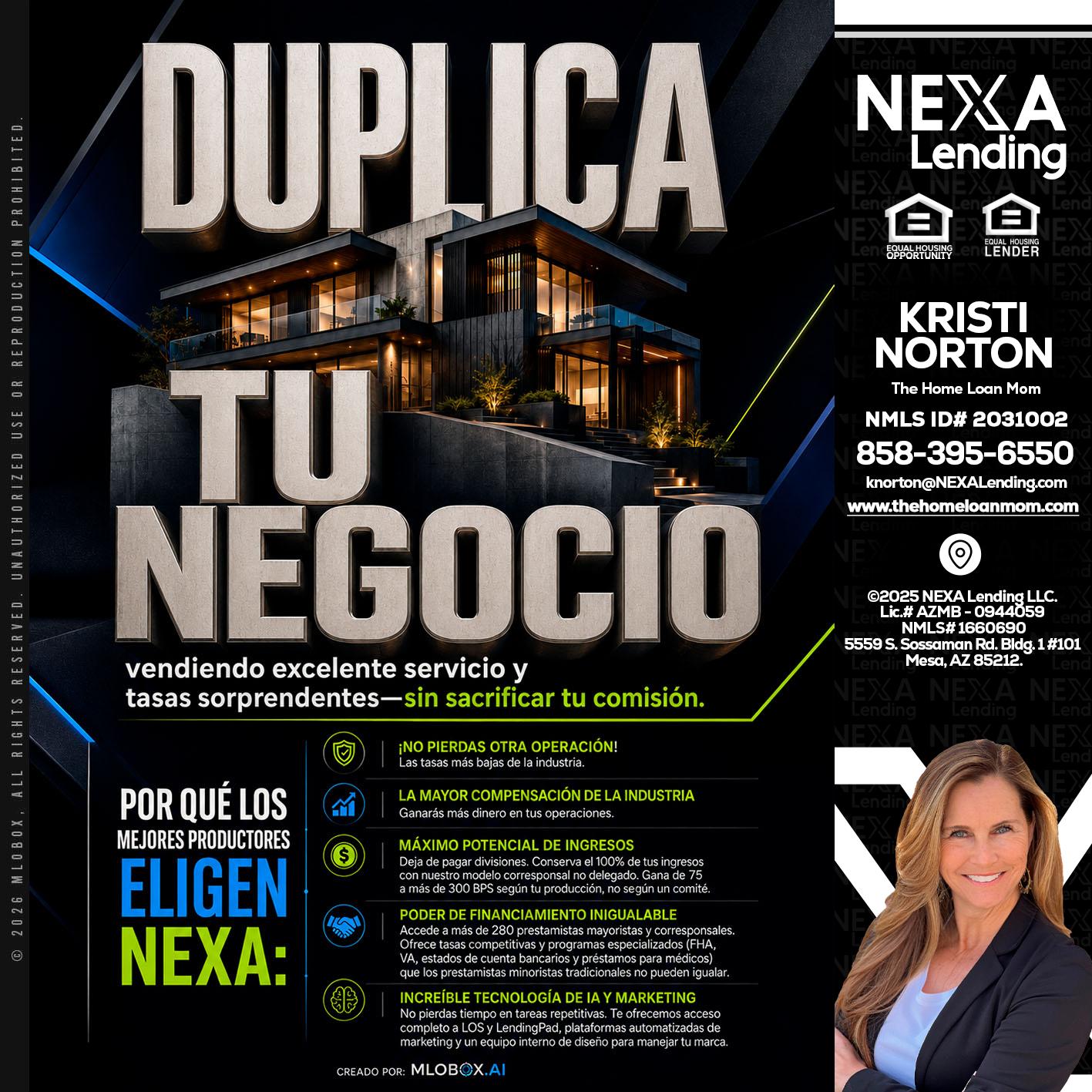 DUPLICA TU NEGOCIO - Kristi Norton -The Home Loan Mom