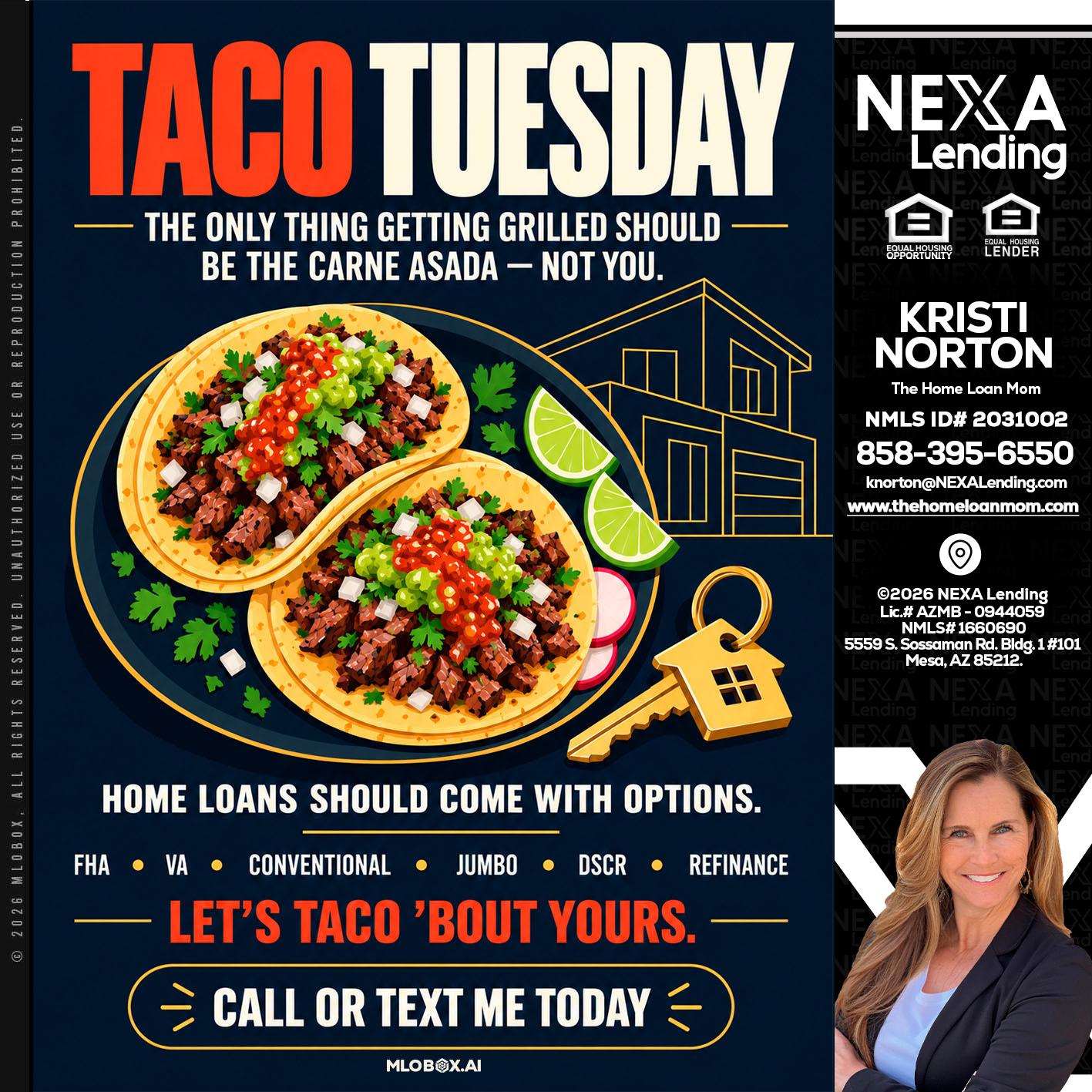 TACOS TUESDAY - Kristi Norton -The Home Loan Mom